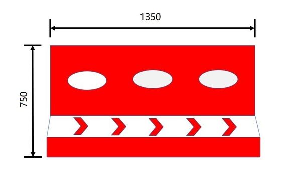 回転Rotoはプロダクト道の障壁1350x750mmを3つの穴形成した