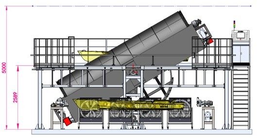 ロックン ロールのRotomoulding機械振動RRをするカヤック