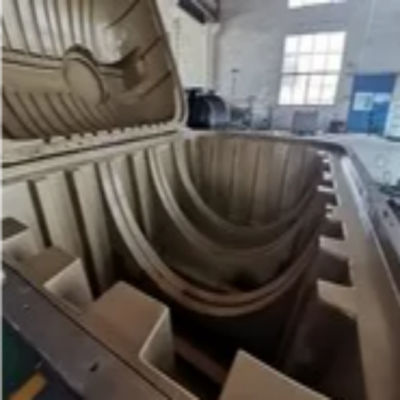 鋳造プロセス 流体型模具 消化水槽 5000L 模具 鋼水槽